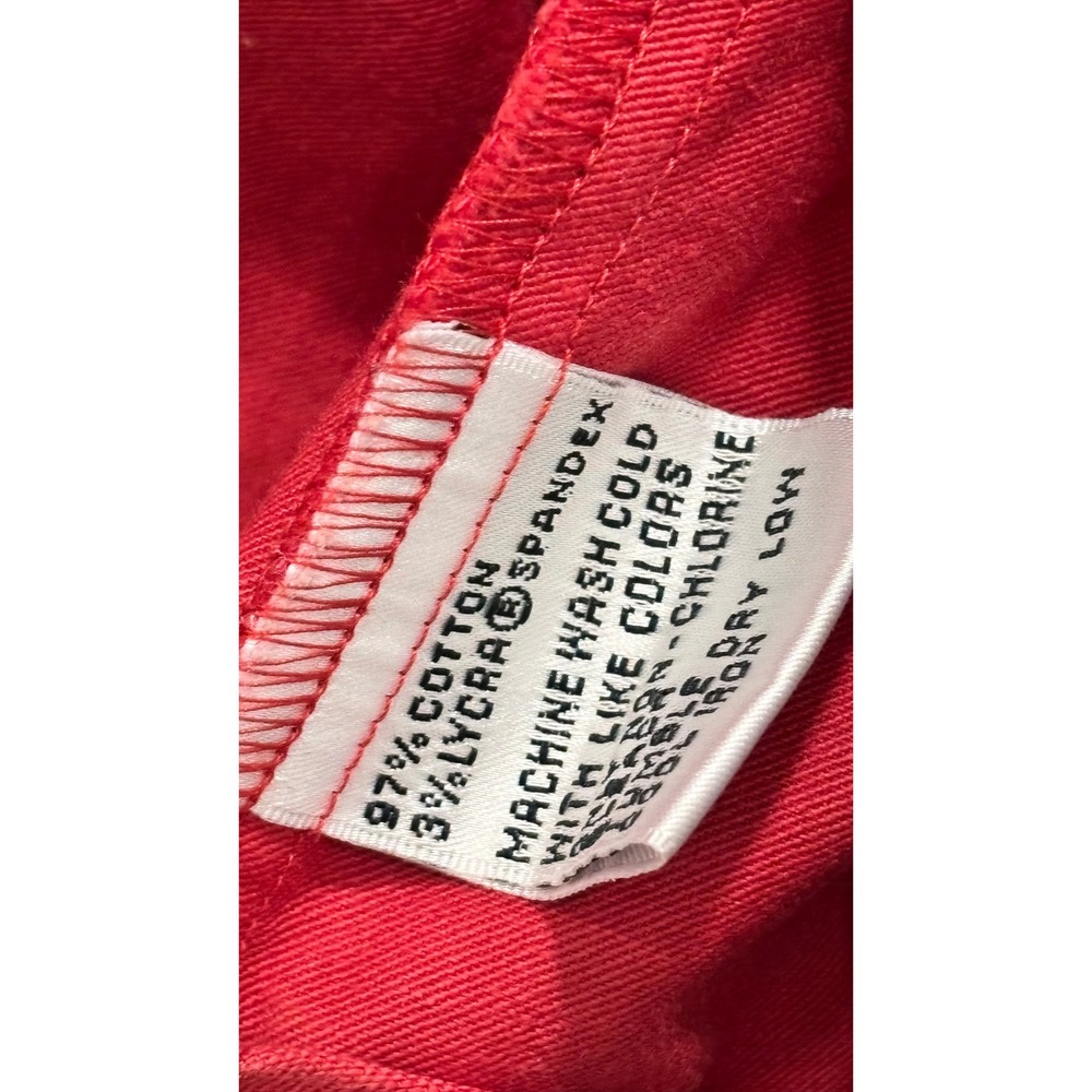 Talbots Womens Red Military Utility Jacket Stretch Cotton Button Front Size 4 - Picture 7 of 11